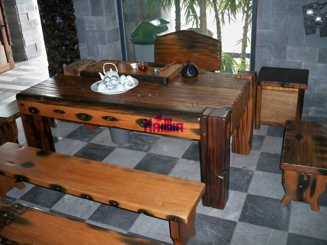 厂家船木家具 实木茶台茶桌 井字茶台图片,厂家船木家具 实木茶台茶桌